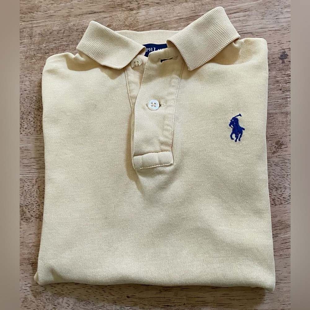 Ralph Lauren Yellow Polo with Blue Pony